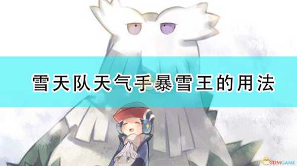 《精灵宝可梦:漆黑的魅影》雪天队天气手暴雪王的用法