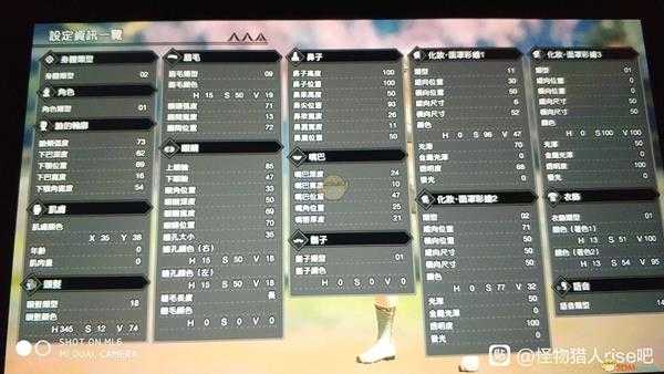 《怪物猎人:崛起》白色短发小姐姐捏脸数据一览