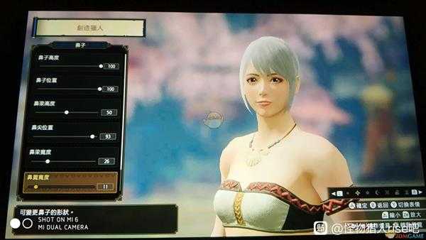 《怪物猎人:崛起》白色短发小姐姐捏脸数据一览