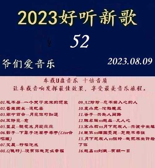 群星《2023好听新歌52》十倍音质WAV分轨