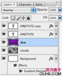 Photoshop 漂亮的潮流纹理字