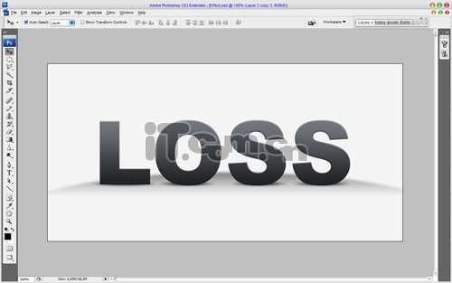 Photoshop 绘制有趣的切割文字特效