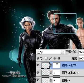 photoshop设计制作出X战警电影海报效果