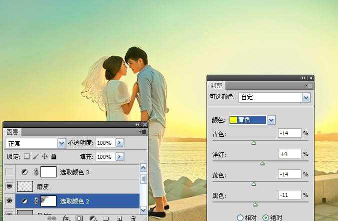 Photoshop将偏暗人物图片加上鲜艳的青黄色