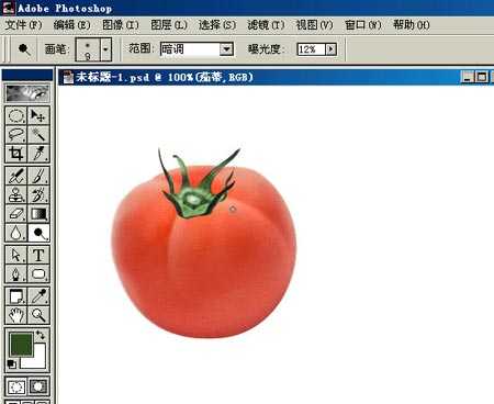 PHOTOSHOP鼠绘出逼真蕃茄教程