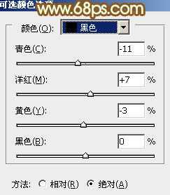 Photoshop将树林情侣图片增加上柔和秋季粉黄色