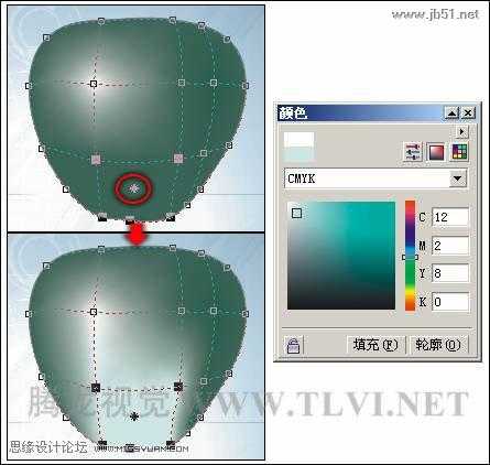 CorelDRAW(CDR)利用“交互式网格填充”工具填充对象实例教程