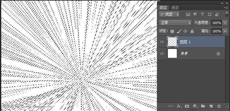 Photoshop极坐标快速制作放射效果的海报背景图