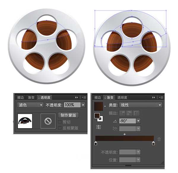 PS绘制电影胶片爆米花桶海报