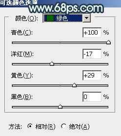 Photoshop调制出甜美的暗调青红色铁轨人物图片