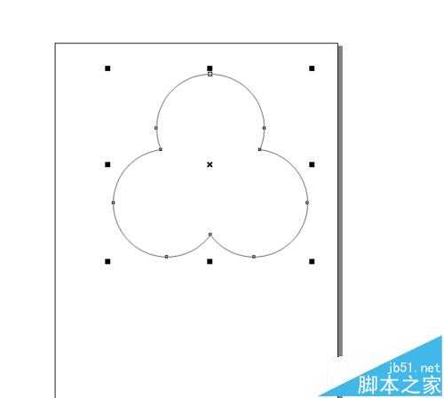 cdr怎么绘制扑克牌四花色中的黑梅花?