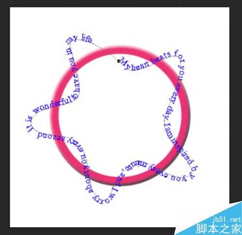 PS利用路径制作创意的缠绕文字