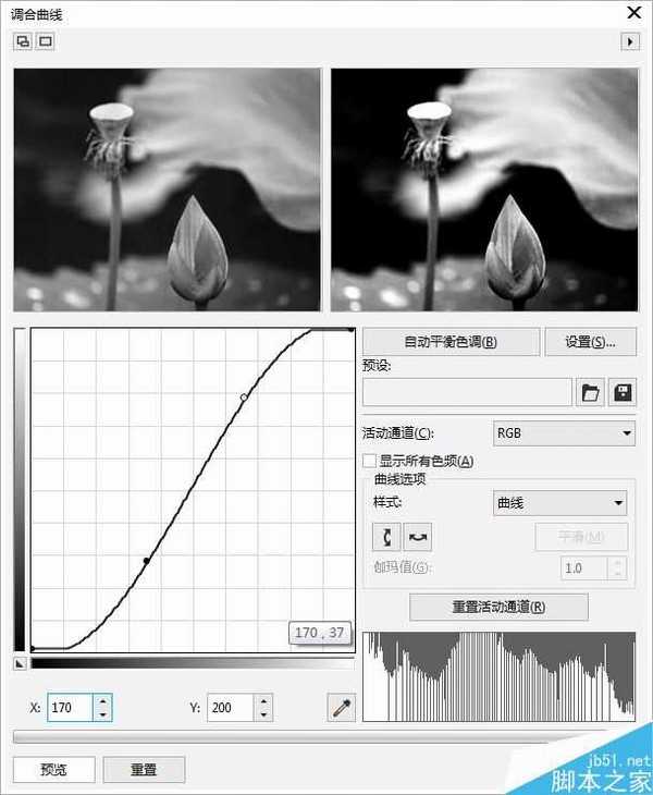 cdr将真实照片处理成写意水墨画效果