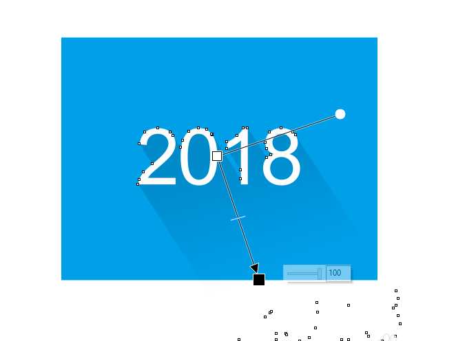 cdr怎么制作长阴影 CorelDRAW 2018给字体快速加长阴影效果教程