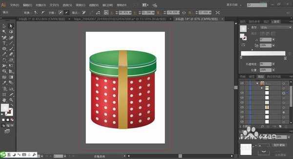 ai怎么设计立体的礼盒图形? ai礼品盒的画法