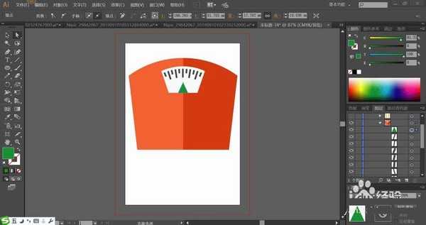 ai怎么画体重秤? ai体重秤矢量图的画法